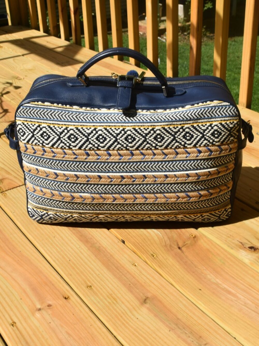 Tory Burch Moroccan-Inspired Weekender Carry-On Bag – Like New - Picture 6 of 12